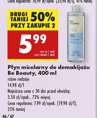 P艂yn micelarny hydro intense Be beauty Be beauty care promocja