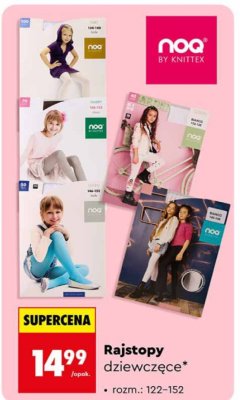 Rajstopy dziewczęce Noa promocja w Biedronka