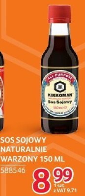 Sos sojowy naturalnie warzony Kikkoman 150ml promocja w Selgros