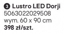 Lustro LED Dorji promocja w Castorama