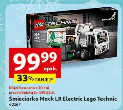 Klocki Śmieciarka Mack LR Electric Lego Technic 42167 promocja w Auchan