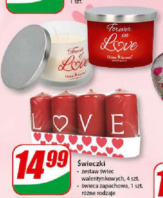 艢wieca zapachowa walentynkowa promocja