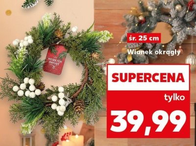Wianek okrągły śr. 25 cm promocja w Kaufland