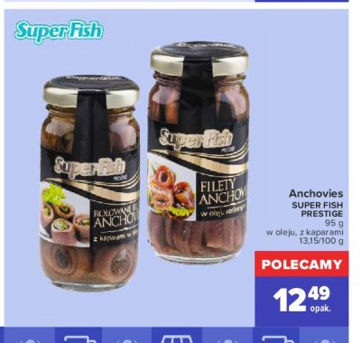 Anchovies w oleju roślinnym Superfish promocja