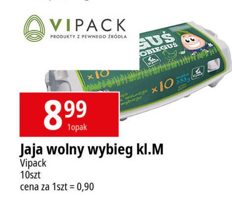 Jajka z wolnego wybiegu EGGUŚ WOLNOBIEGUŚ promocja w POLOmarket