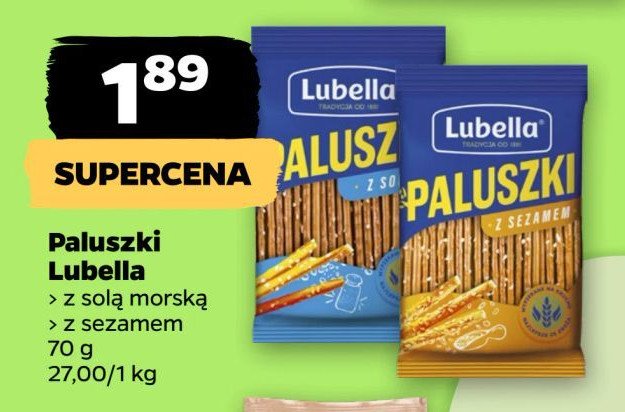 Paluszki z solą morską Lubella paluszki promocja