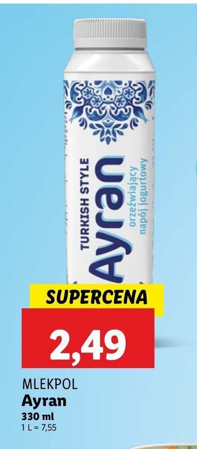 Ayran Mlekpol promocja w Lidl