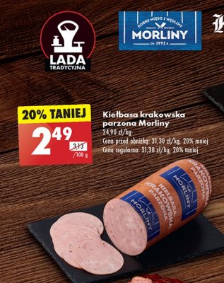 Kiełbasa krakowska parzona Morliny promocja