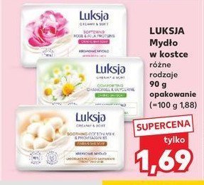 Mydło w kostce comforting chamomile & glycerine Luksja creamy & soft promocja w Kaufland