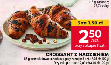 Croissant czekoladowo-orzechowy promocja