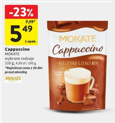 Cappuccino MOKATE wybrane rodzaje 110 g promocja w Intermarche