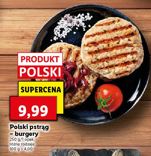 Burgery rybne z pstr膮ga promocja