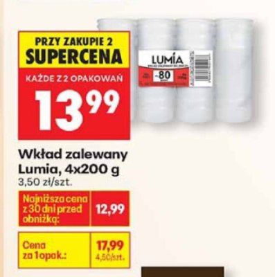 Wkład zalewany Lumia, 4x200 g promocja w Biedronka