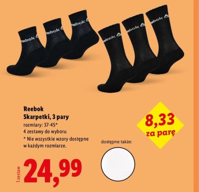 Skarpetki sportowe, 3 pary promocja w Lidl