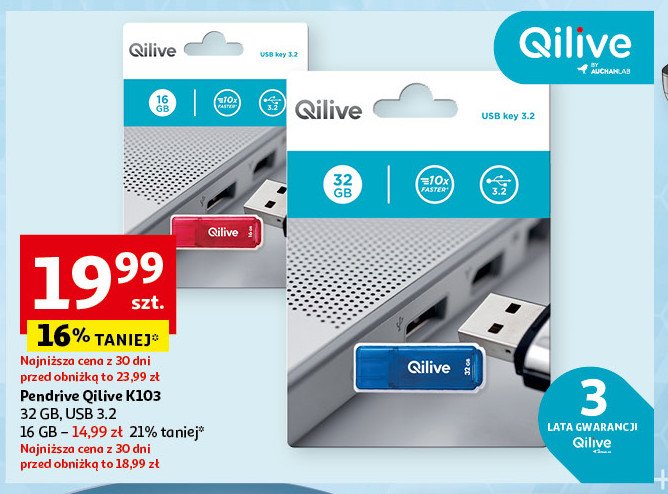 Pendrive 16 gb Qilive promocja