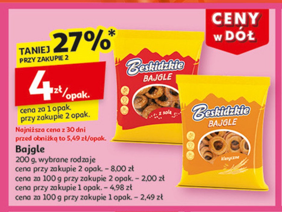 Bajgle z solą Aksam beskidzkie bajgle promocja