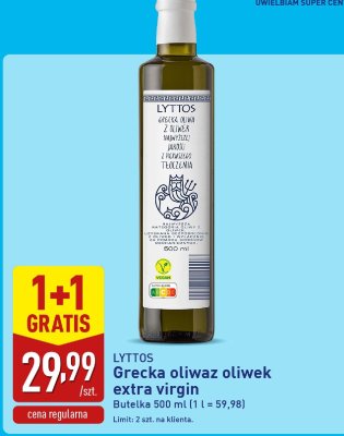 Oliwa grecka z oliwek extra virgin promocja w Aldi