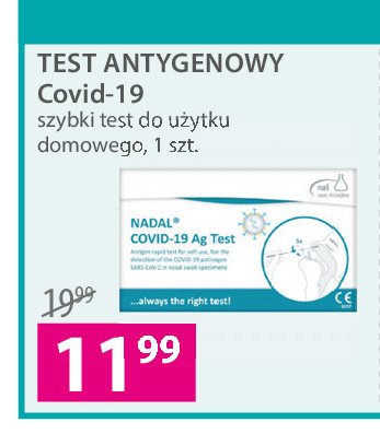 Test antygenowy covid-19 NADAL promocja