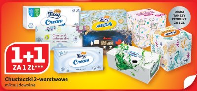 Chusteczki 2-warstwowe promocja w Auchan