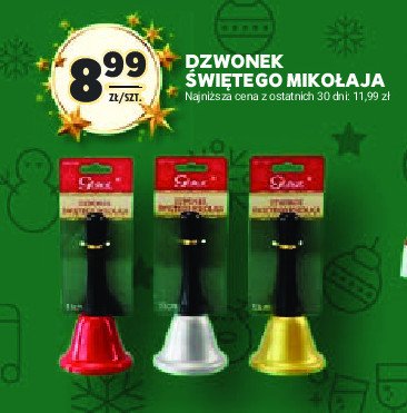 Dzwonek świętego mikołaja promocja w Stokrotka