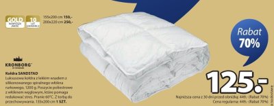 Kołdra SANDSTAD promocja w Jysk
