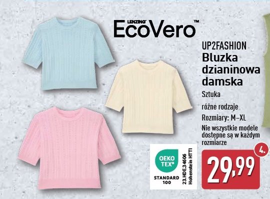 Bluzka damska m-xl Up2fashion promocja w Aldi