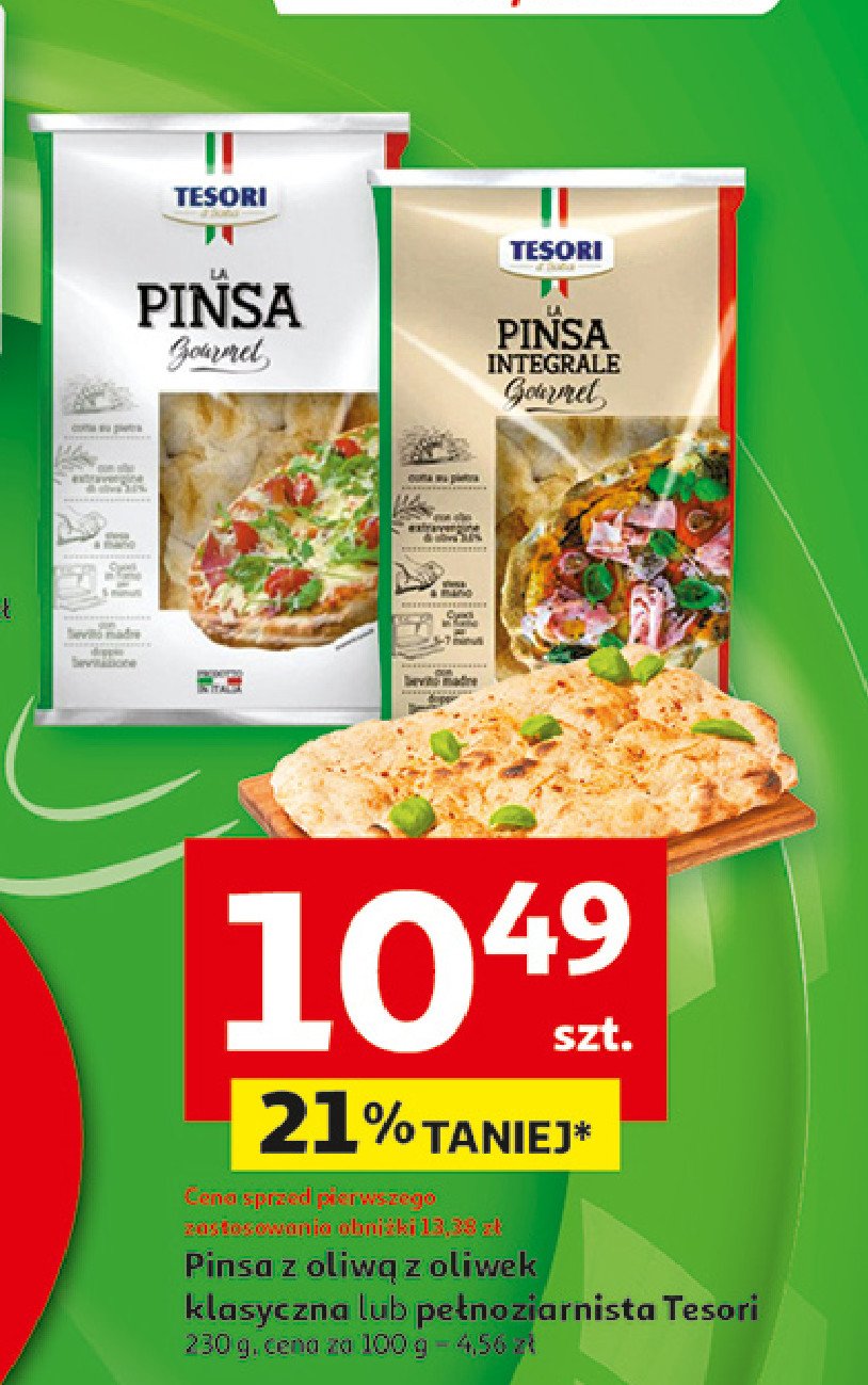 Pinsa pełnoziarnista Tesori d'italia promocja