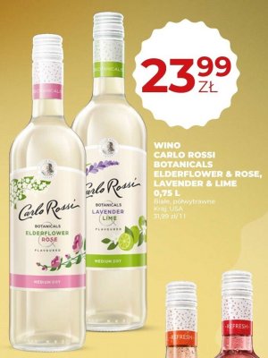 Wino Carlo Rossi Botanicals Lavender & Lime 0,75 l promocja w Duży Ben
