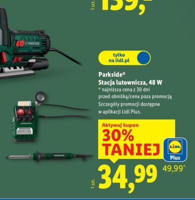 Stacja lutownicza Parkside 48 W promocja w Lidl