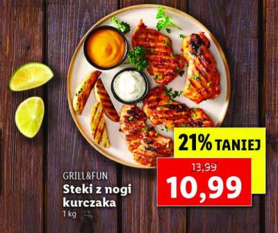 Steki z nogi kurczaka w marynacie Grill and fun promocja