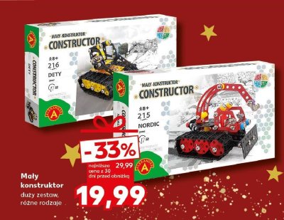 Mały Konstruktor duży zestaw, różne rodzaje promocja w Kaufland