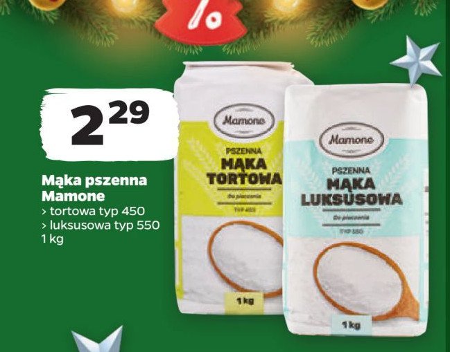 Mąka pszenna luksusowa Mamone promocja w Netto