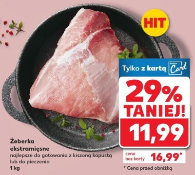 Żeberka ekstramięsne  promocja w Kaufland