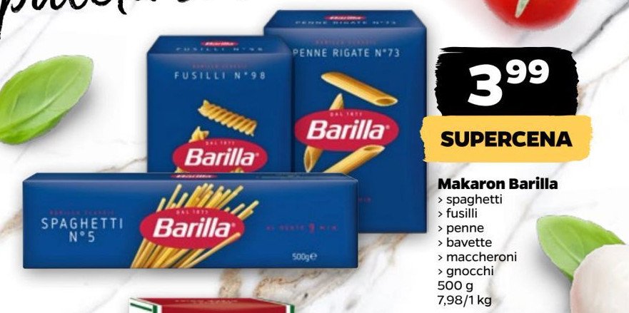 Makaron maccheroni Barilla promocja