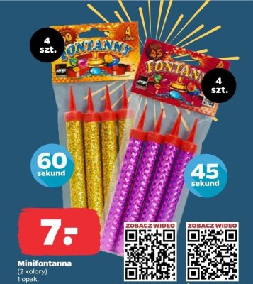 Minifontanna złota 60 sekund promocja w Netto