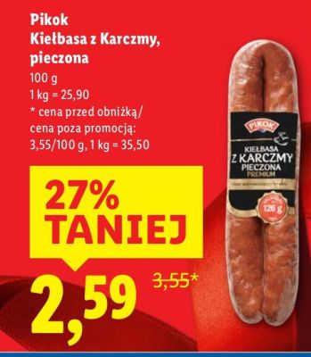 Kiełbasa z Karczmy, pieczona promocja w Lidl