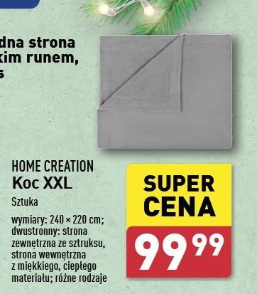 Koc 240 x 220 cm Home creation promocja