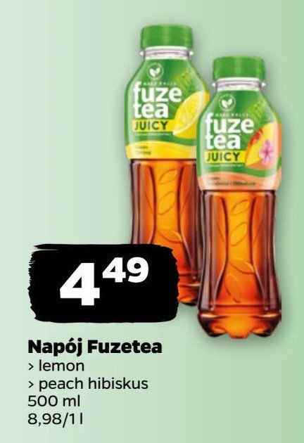 Herbata mrożona black lemongrass Fuzetea promocja