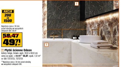 Płytki ścienne Odeon promocja w OBI