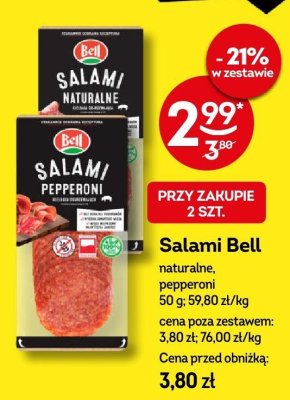 Salami Bell pepperoni promocja w Żabka