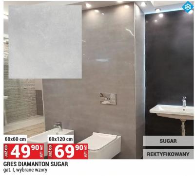 Płytki GRES DIAMANTON SUGAR 60x120 cm promocja w Merkury Market