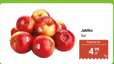 Jabłko luz promocja w Dino