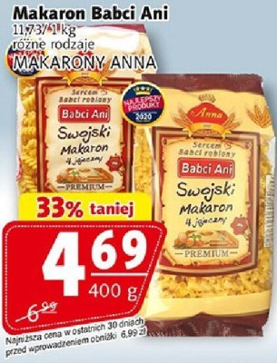 Makaron Babci Ani promocja w Prim Market