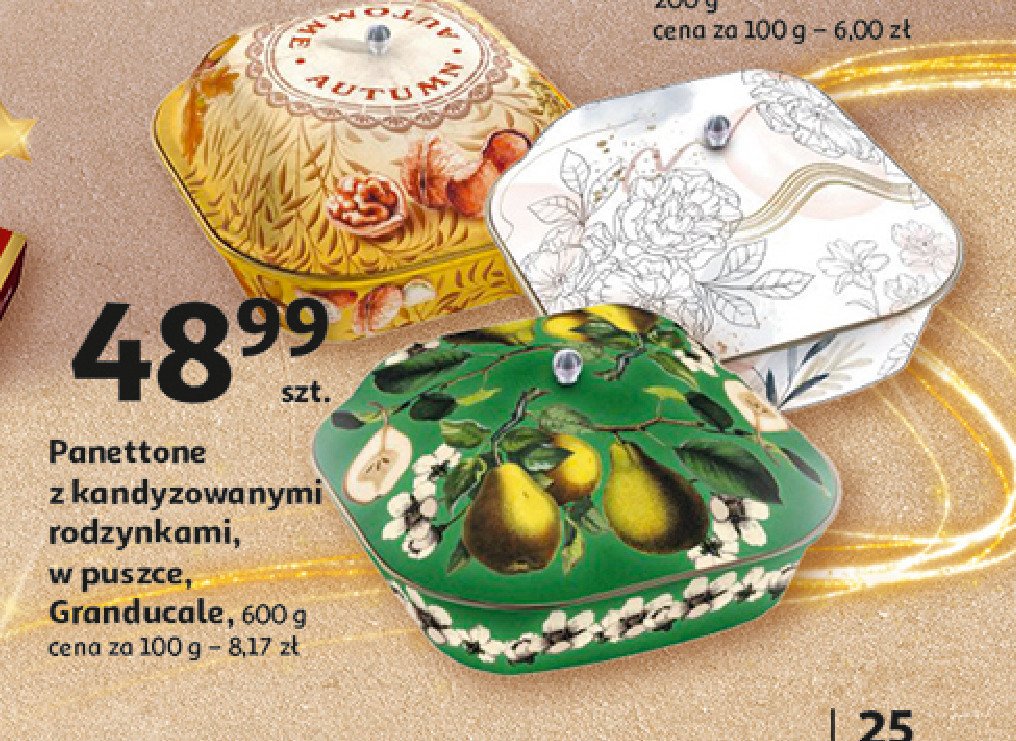 Babka panettone z rodzynkami Gran ducale promocja w Auchan