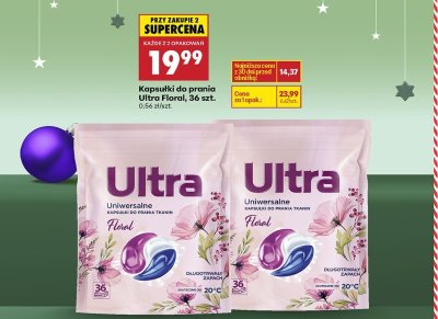Kapsułki do prania Ultra Floral 36 szt. promocja w Biedronka