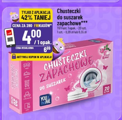 Chusteczki do suszarek zapachowe TGTrust promocja w POLOmarket
