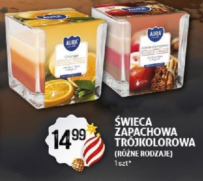 Świeca zapachowa trójkolorowa (różne rodzaje) promocja w Arhelan