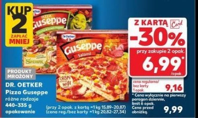 Pizza shrek chorizo & green pepper Dr. oetker guseppe promocja