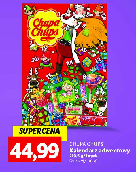 Kalendarz adwentowy Chupa chups promocja