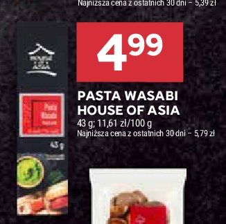 Pasta wasabi House of asia promocja